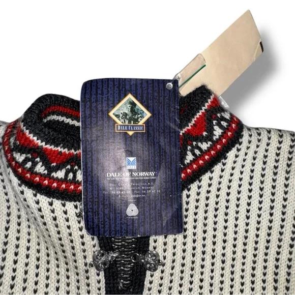 Dale of Norway Solstrand sweater, w/booklet, xtra clasps RARE NWT vintage 90’s - Picture 10 of 13